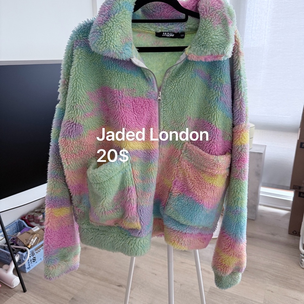Jaded London Pastel Fleece Jacket